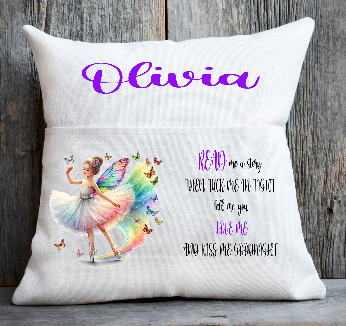 ballerina book cushion