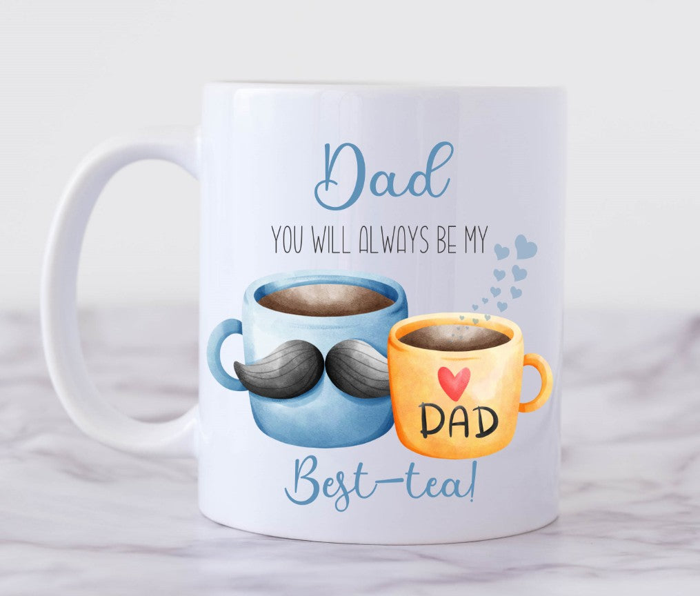 Personalised Father's Day Mug (Dad, my best-tea)