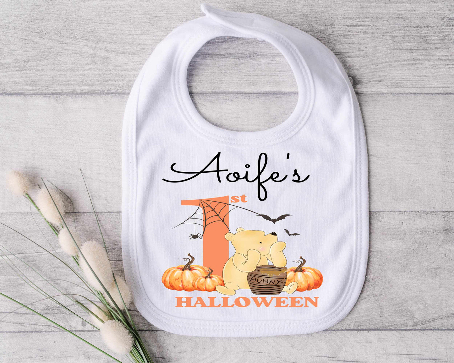 Personalised 1st Halloween Bibs