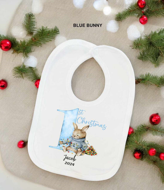 christmas baby bib