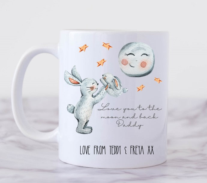 dad mug love you to the moon and back
