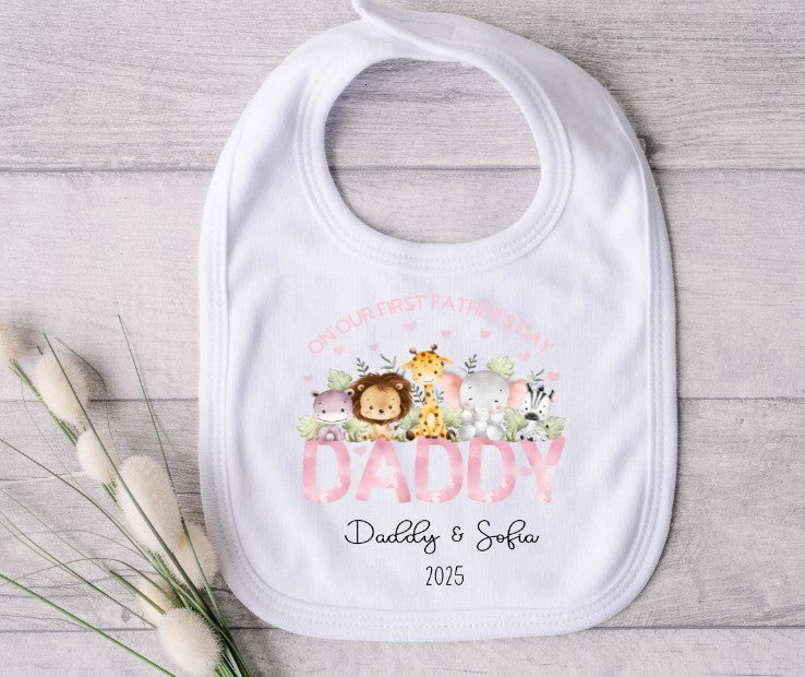 first father's day bib
