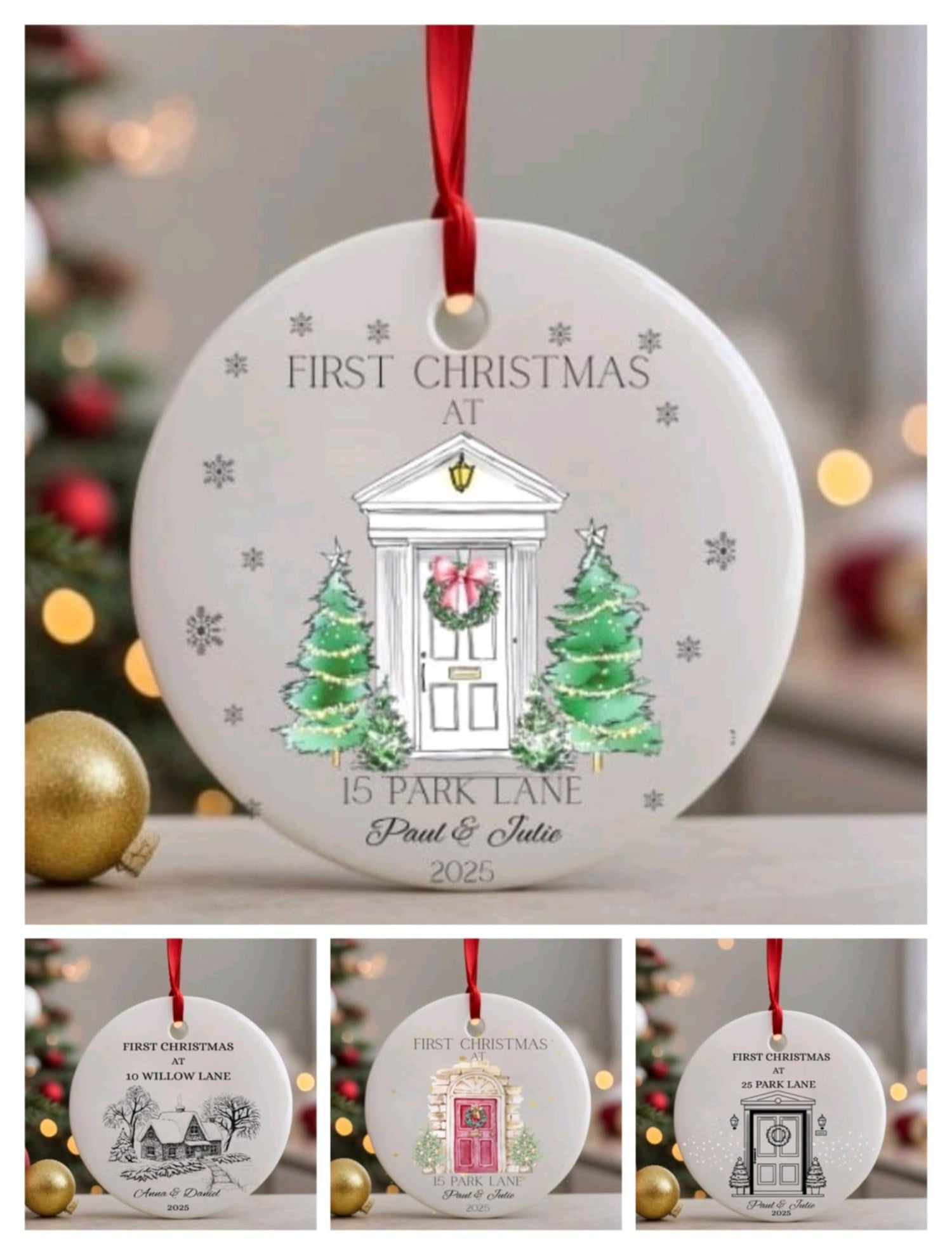 Personalised First Christmas In new Home Bauble