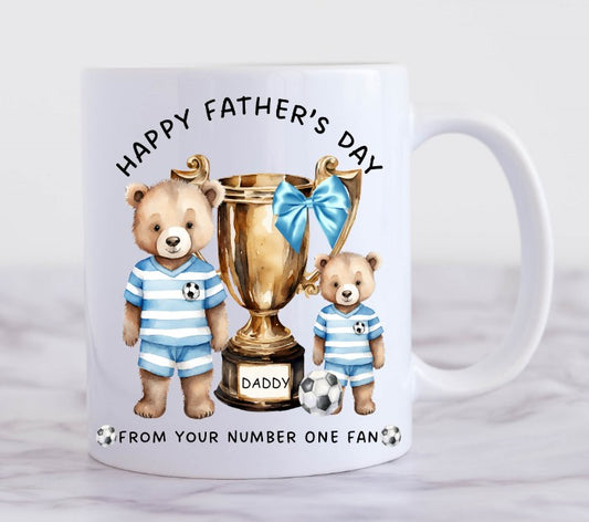 fathers day mug football themed