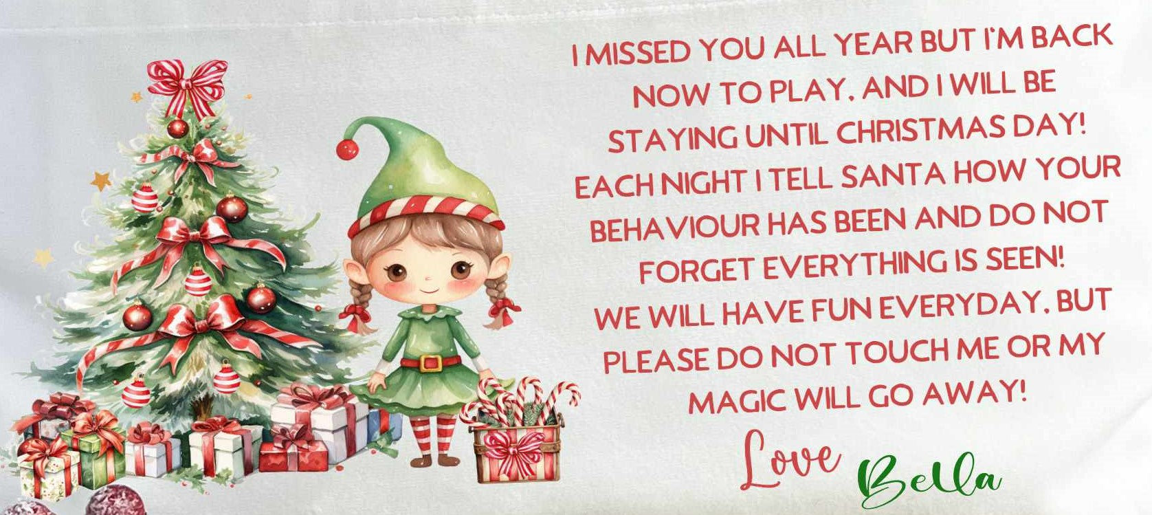 girl elf arrival pocket cushion close up