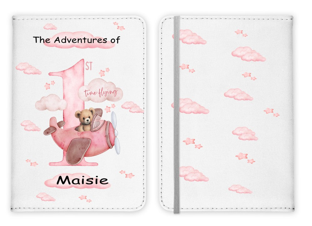 Personalised Passport Cover - First Time Flying (2 colours available)