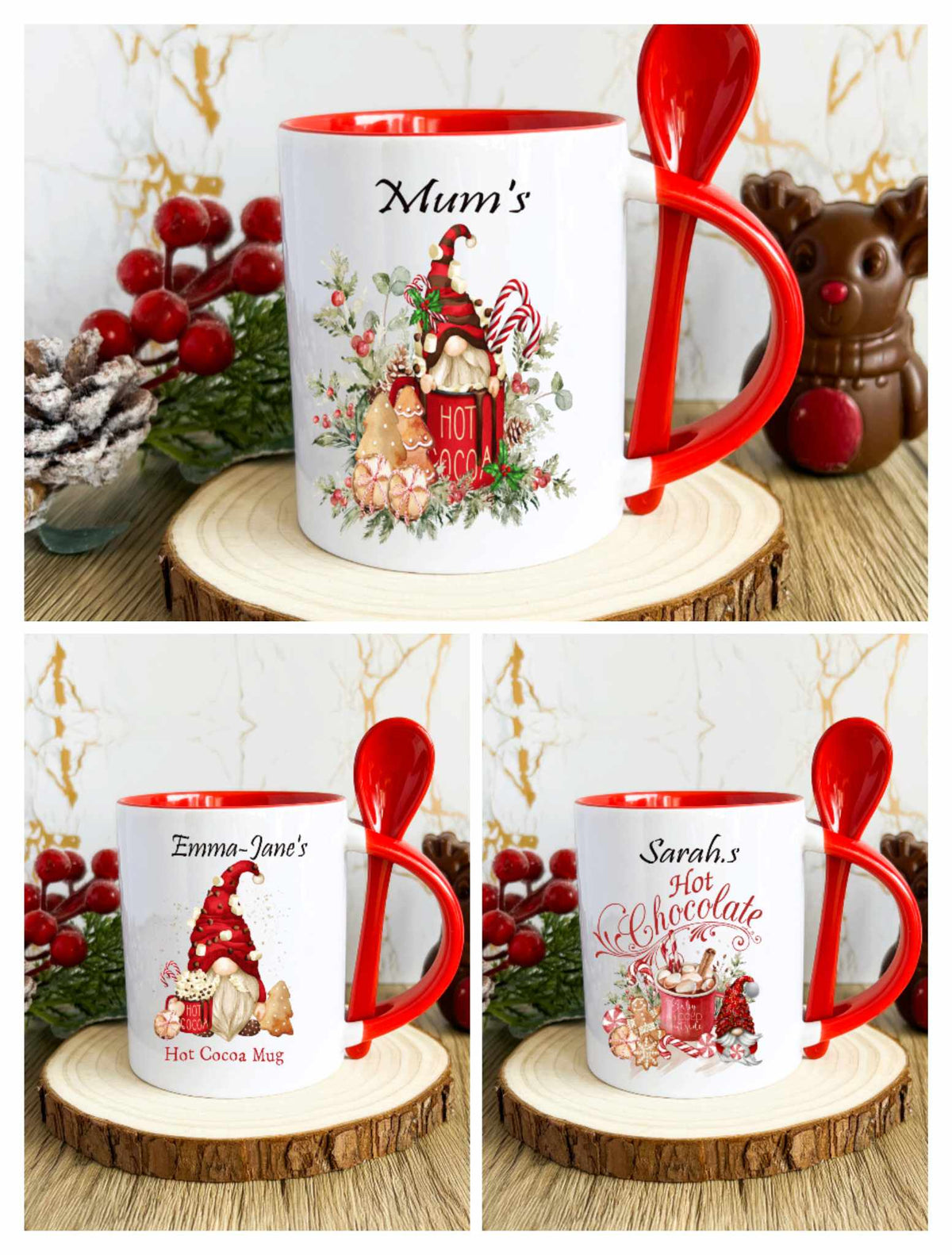 gonk christmas mug and spoon