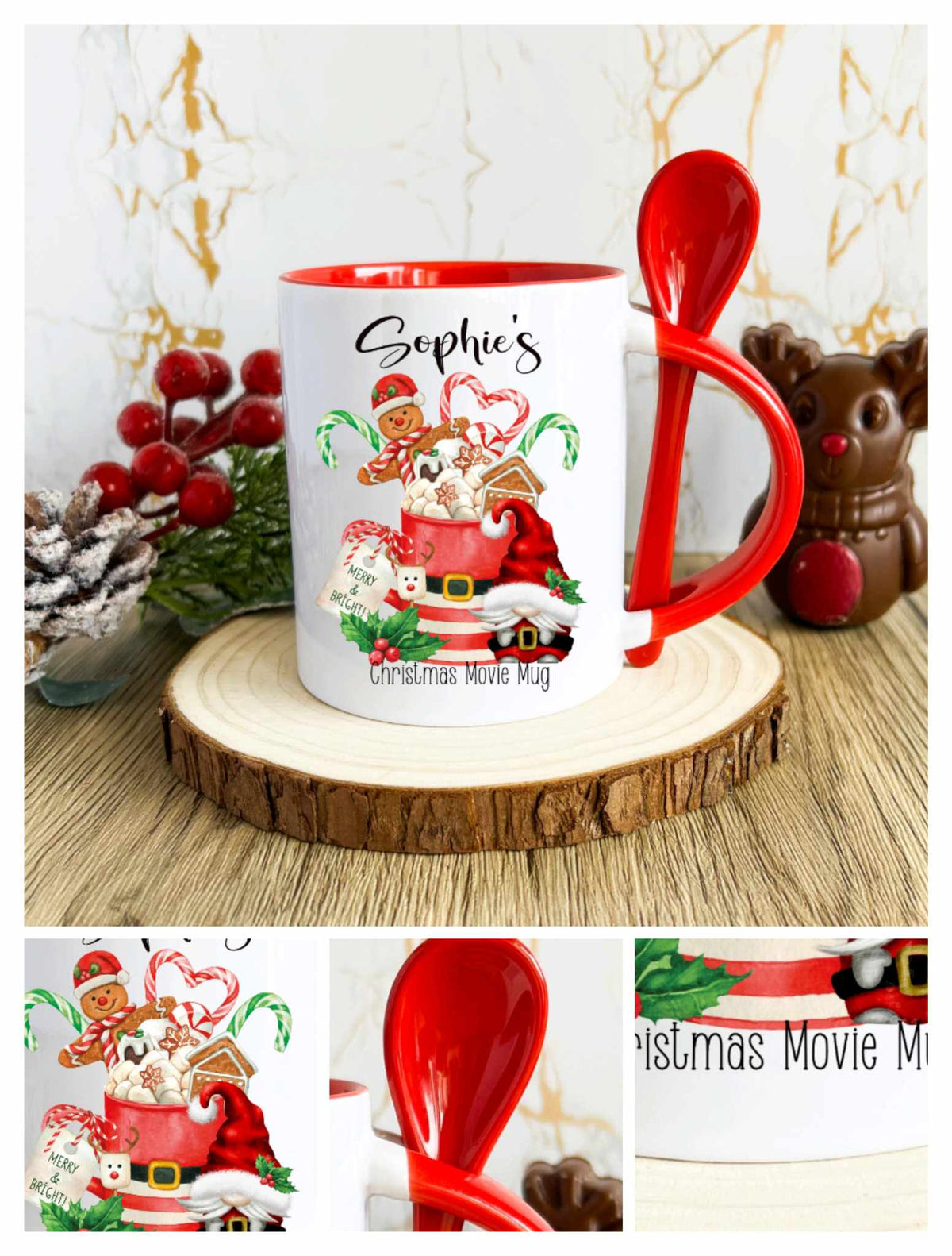 christmas eve mug and spoon
