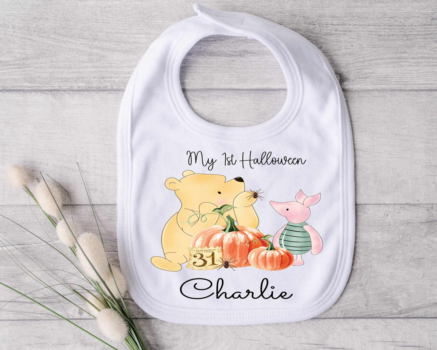 Personalised 1st Halloween Bibs