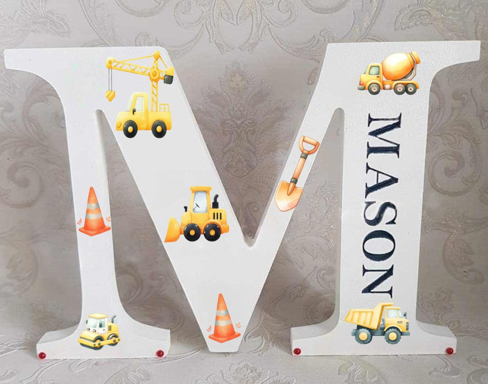 Personalised Freestanding Wooden name Letters, (Themed)
