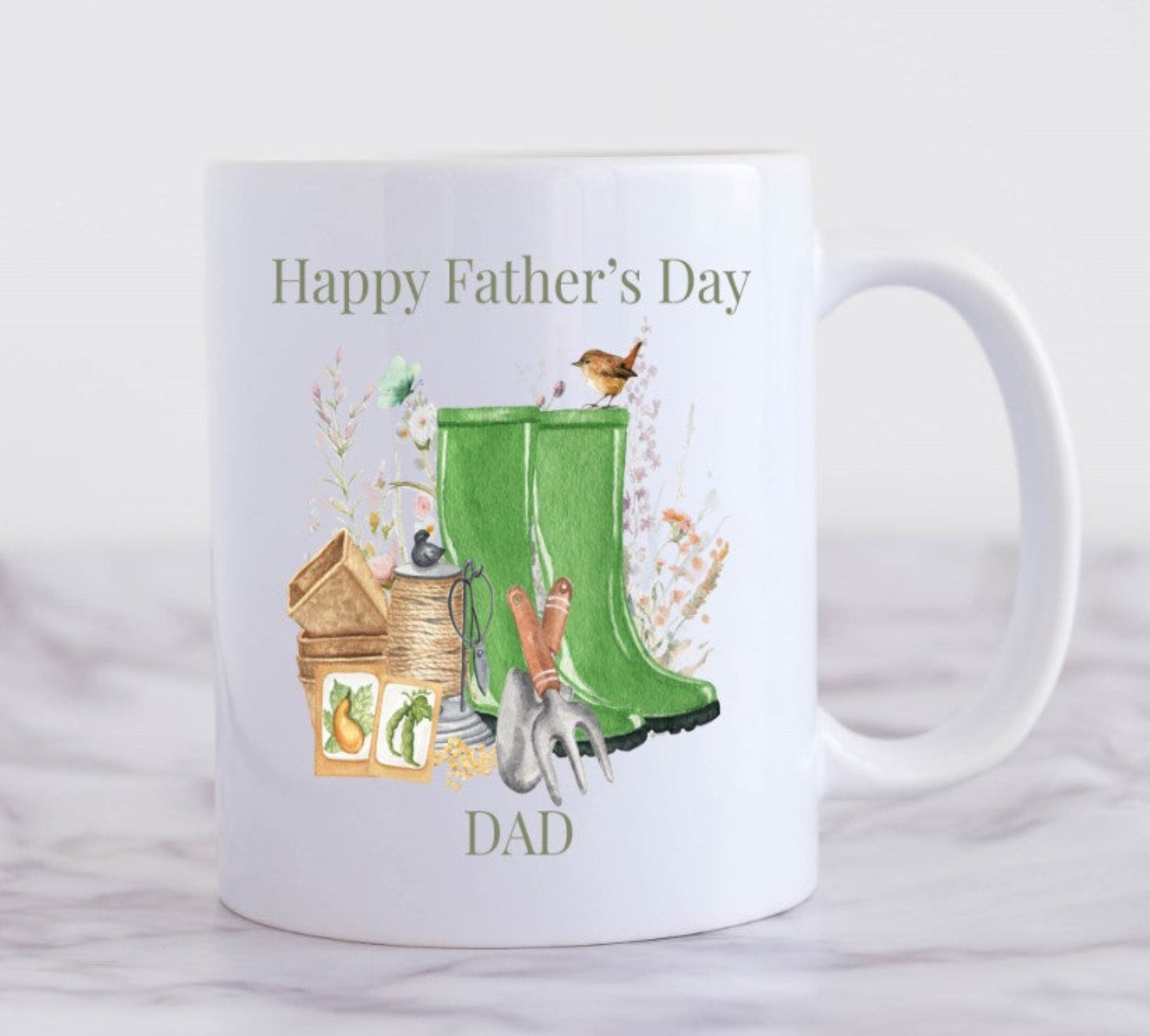 dad gardening mug