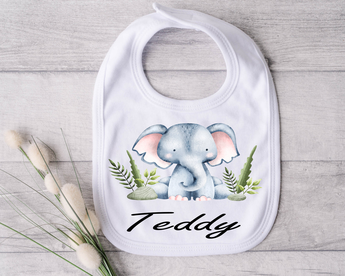 Personalised Safari Themed Bibs