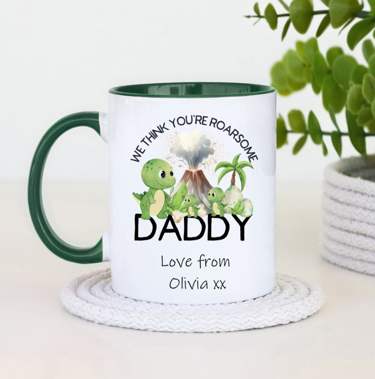 Personalised Father's Day Dinosaur Mug