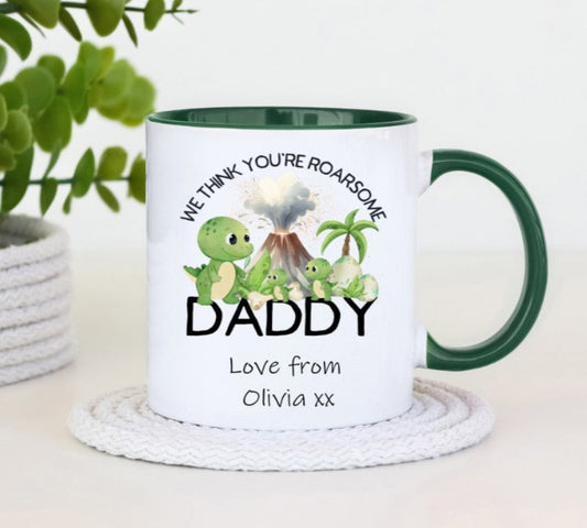 Personalised Father's Day Dinosaur Mug