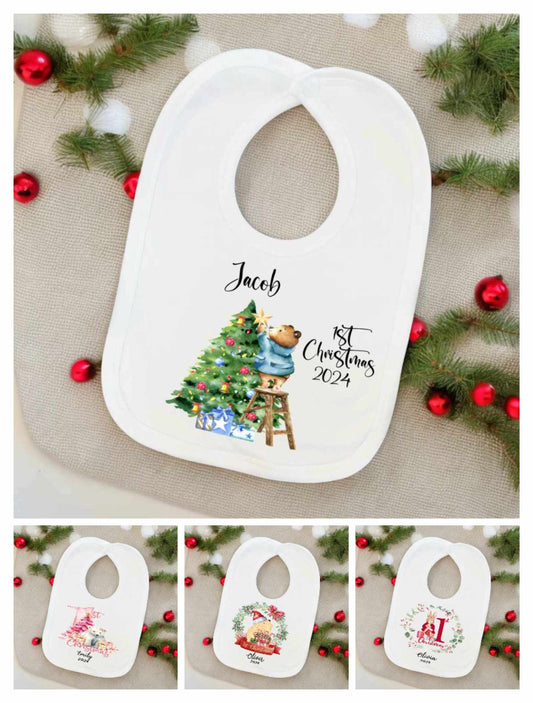 first christmas baby bibs