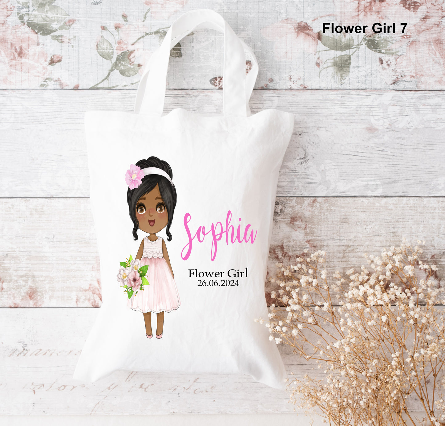 flowergirl tote bags