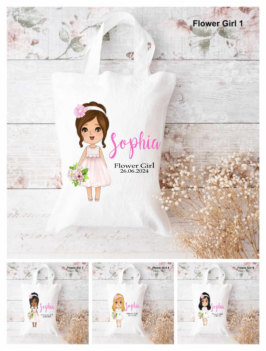 flowergirl tote bags