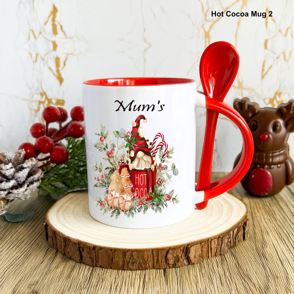 gonk christmas mug and spoon