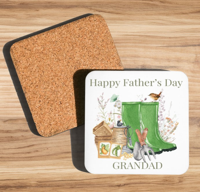 grandad gardening coaster