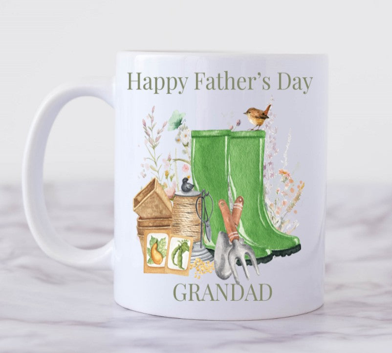 grandad gardening mug