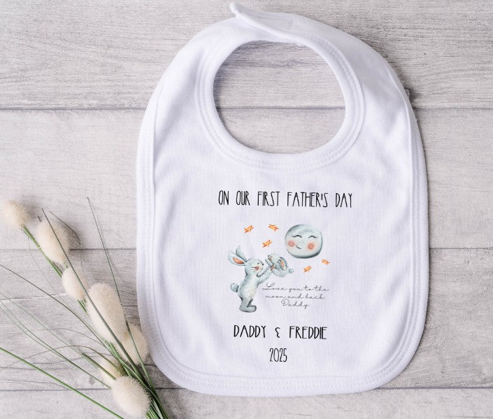Personalised Father's Day Bibs - Assorted Designs