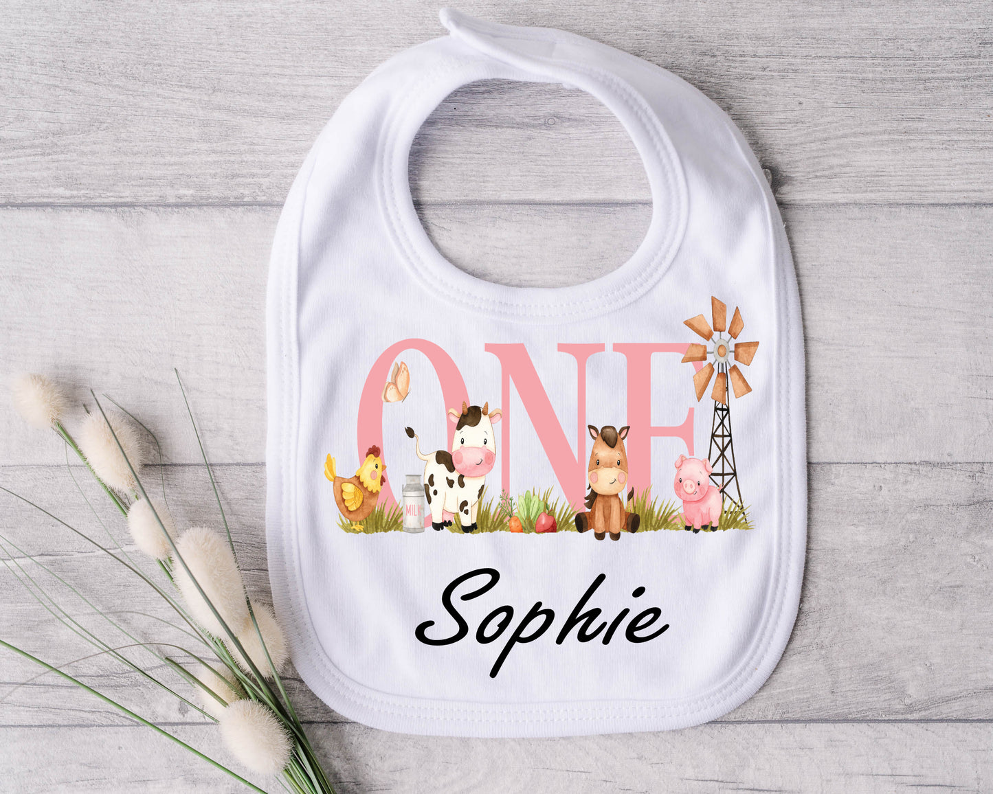 Personalised Baby Bibs - Age one