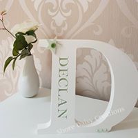 wooden name letters