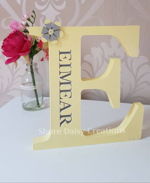 personalised wooden letter