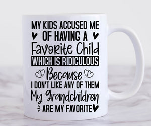 my grandchildren are my favourite mug