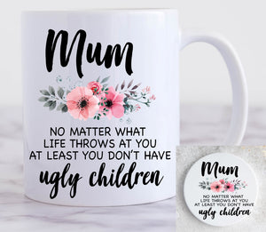 Personalised Mother's Day Mug and Coaster Set (Children)