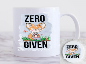 Zero Fox Given Mug And Coaster Set